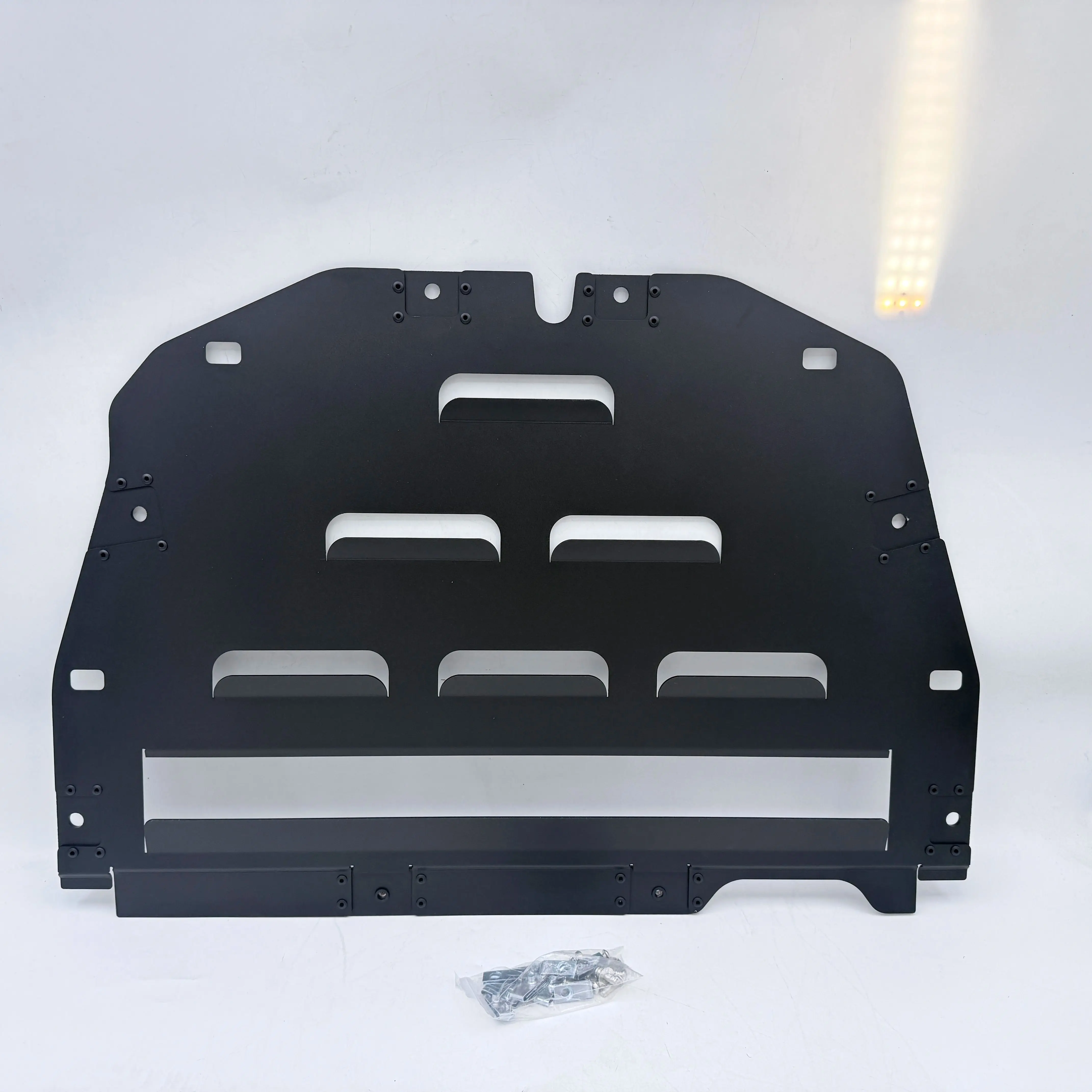 2mm Aluminum Negative‑Pressure Cooling Skid Plate For Honda Civic 10th Gen FK7 FK8 FC1 Undertray Guard Track Street Use