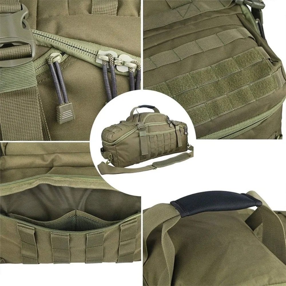 Durável 3 em 1 duffle sacos 45l grande capacidade montanhismo mochila impermeável rasgo resistente saco de fim de semana para homens