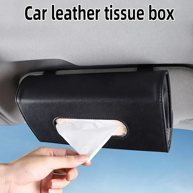1 Pcs Car Tissue Box Towel Sets Car Sun Visor Tissue Box Holder Auto Interior Storage Decoration Tissue box toilet Servilletero