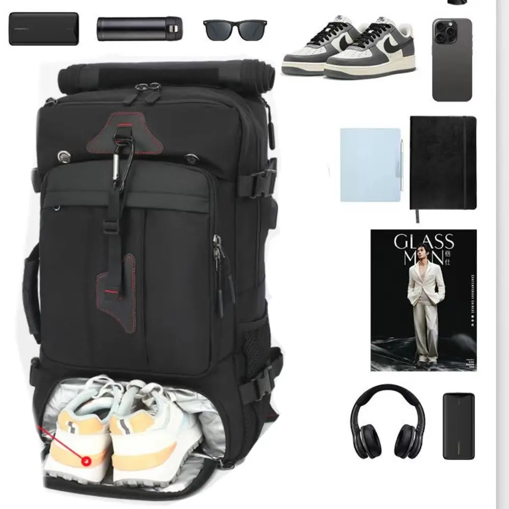 Backpack men's backpack travel large capacity business travel large luggage bag waterproof outdoor hiking bag leisure backpack