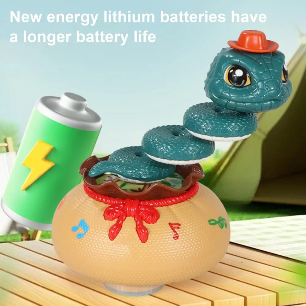 전기 트위스트 뱀 장난감 조명 음악 자동 장애물 회피 USB 충전식 교육용 천 가방 뱀 자동차 장난감