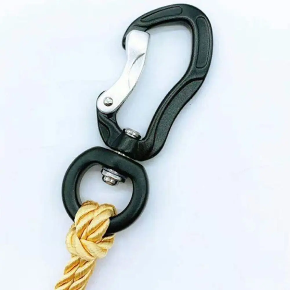 D شكل الملحقات الألومنيوم المهنية حلقة تسلق الأمن قفل رئيسي تسلق خطاف المفاتيح معدات الحماية تسلق الجبال #1
