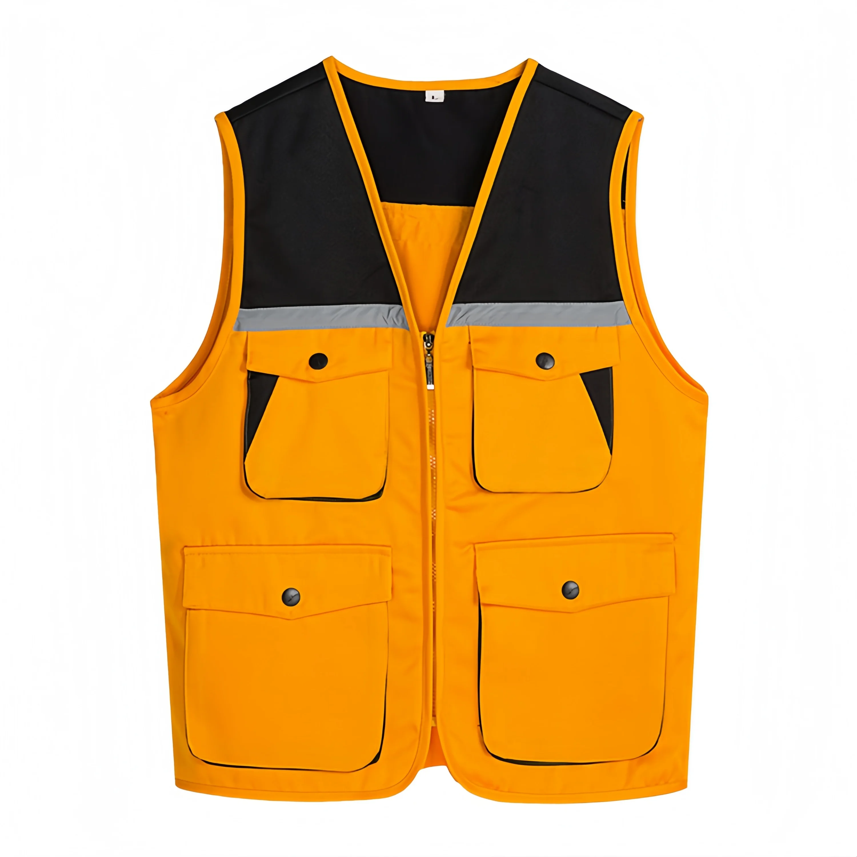 Men's Outdoor Multicolored multi-pocket Three-dimensional Thin Shoulder Pad Summer Lightweight Jacket V-Neck Workwear Vest