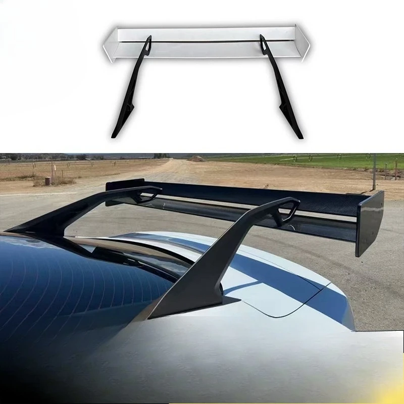 Suitable for Ford Mustang, rear wing, carbon fiber spoiler, top wing bracket, rear wing modification