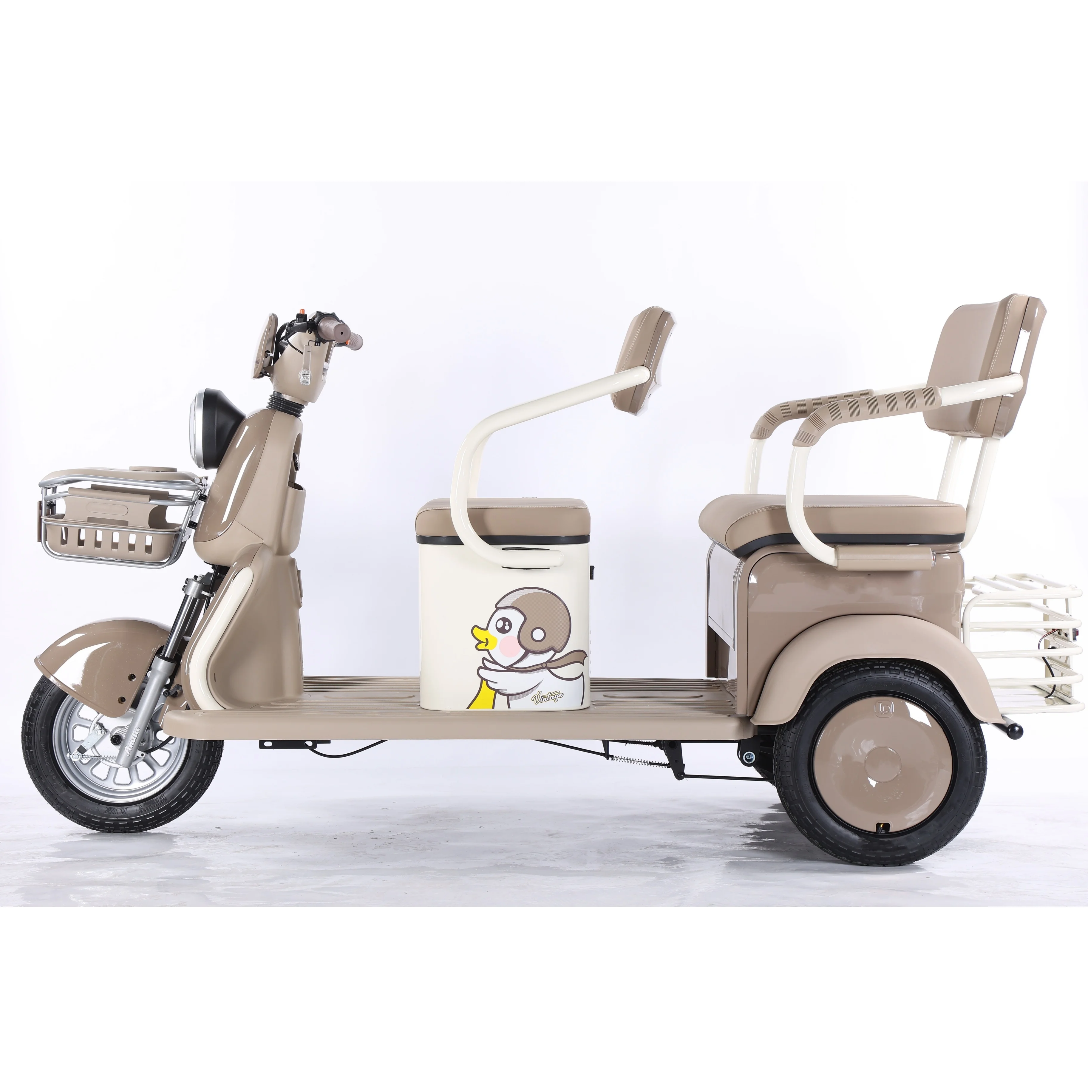 

Newest 3 Wheels Electric Tricycle Cargo and Passenger High Power 48V650W for Adults and Elderly