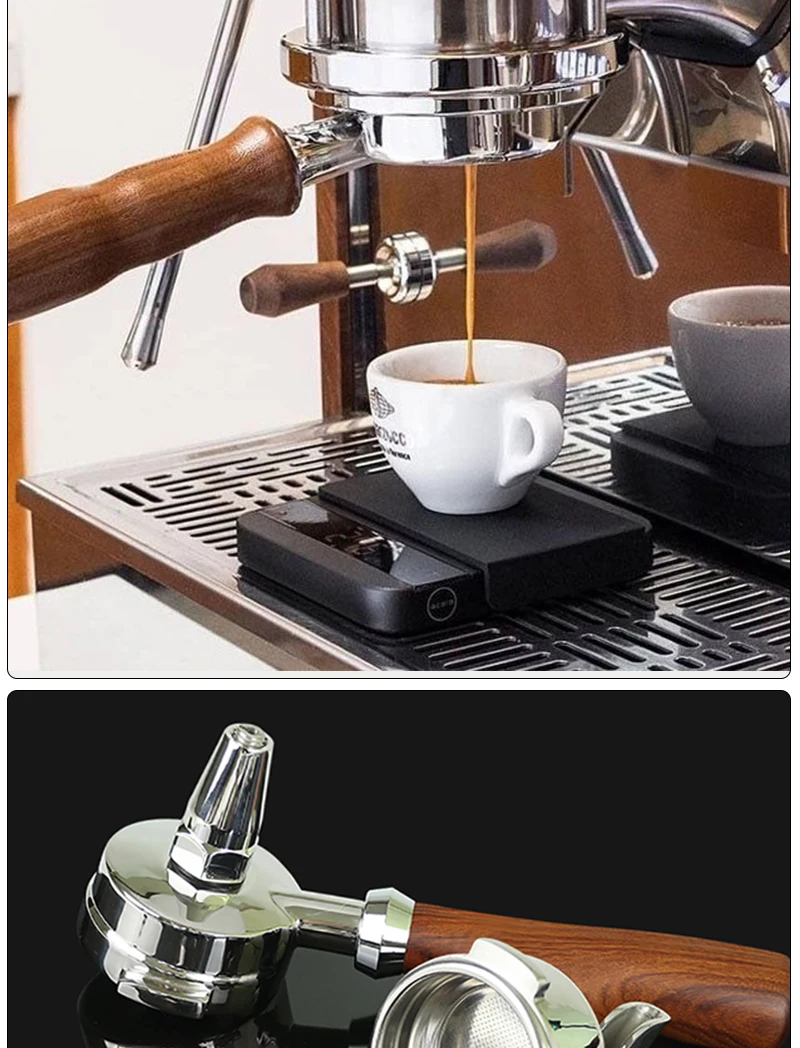 58mm Kaffee bodenloser Sieb träger für Expobar E61 Kaffee maschine Ersatz Filter korb Barista Zubehör Kaffee werkzeuge – Detail 10