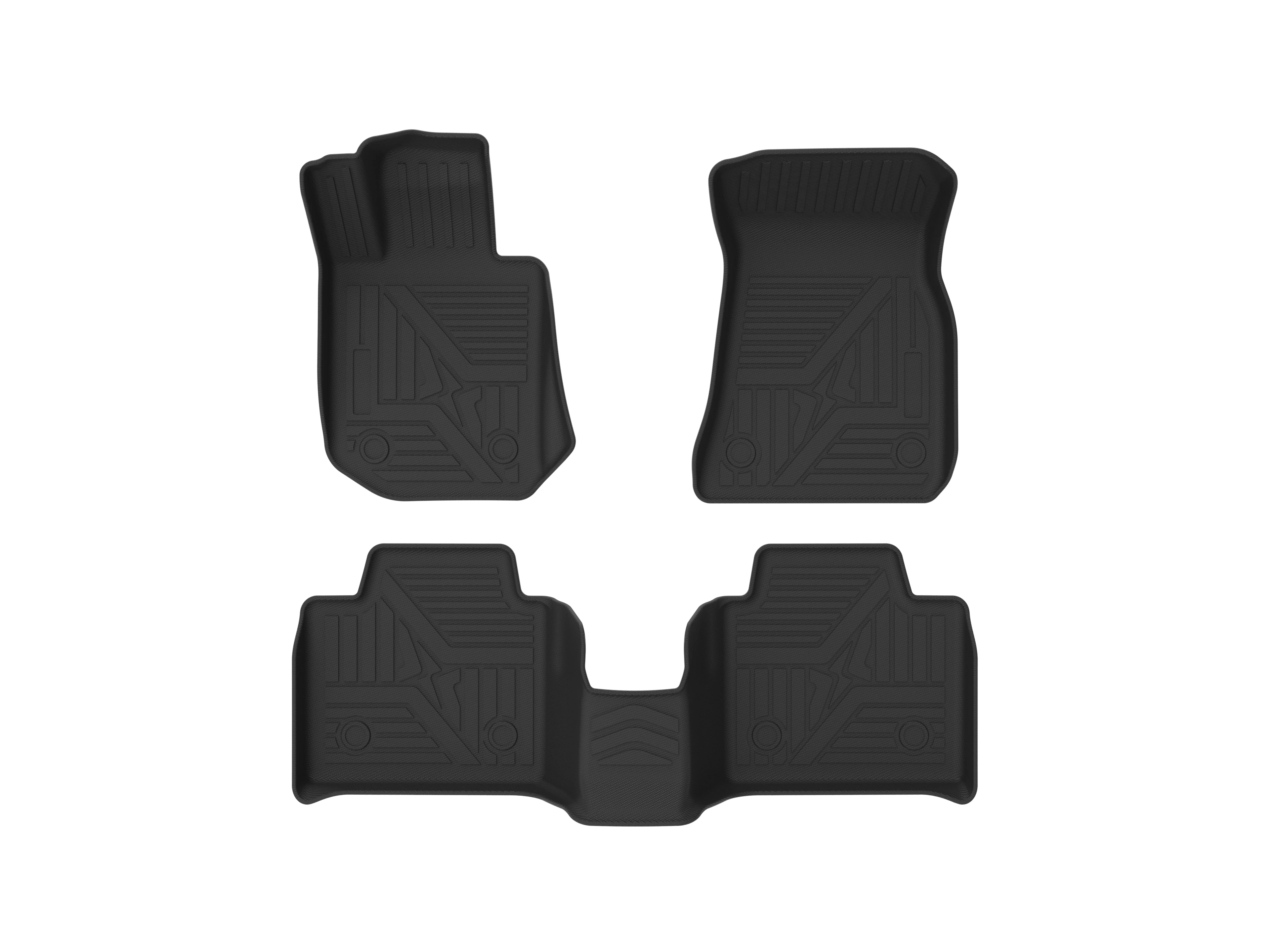 2024  For BMW 3 Series 2020 2021 2022 Rubber Car Floor Mats Waterproof Protective TPE Car Pad Liner Auto Interior Accessories