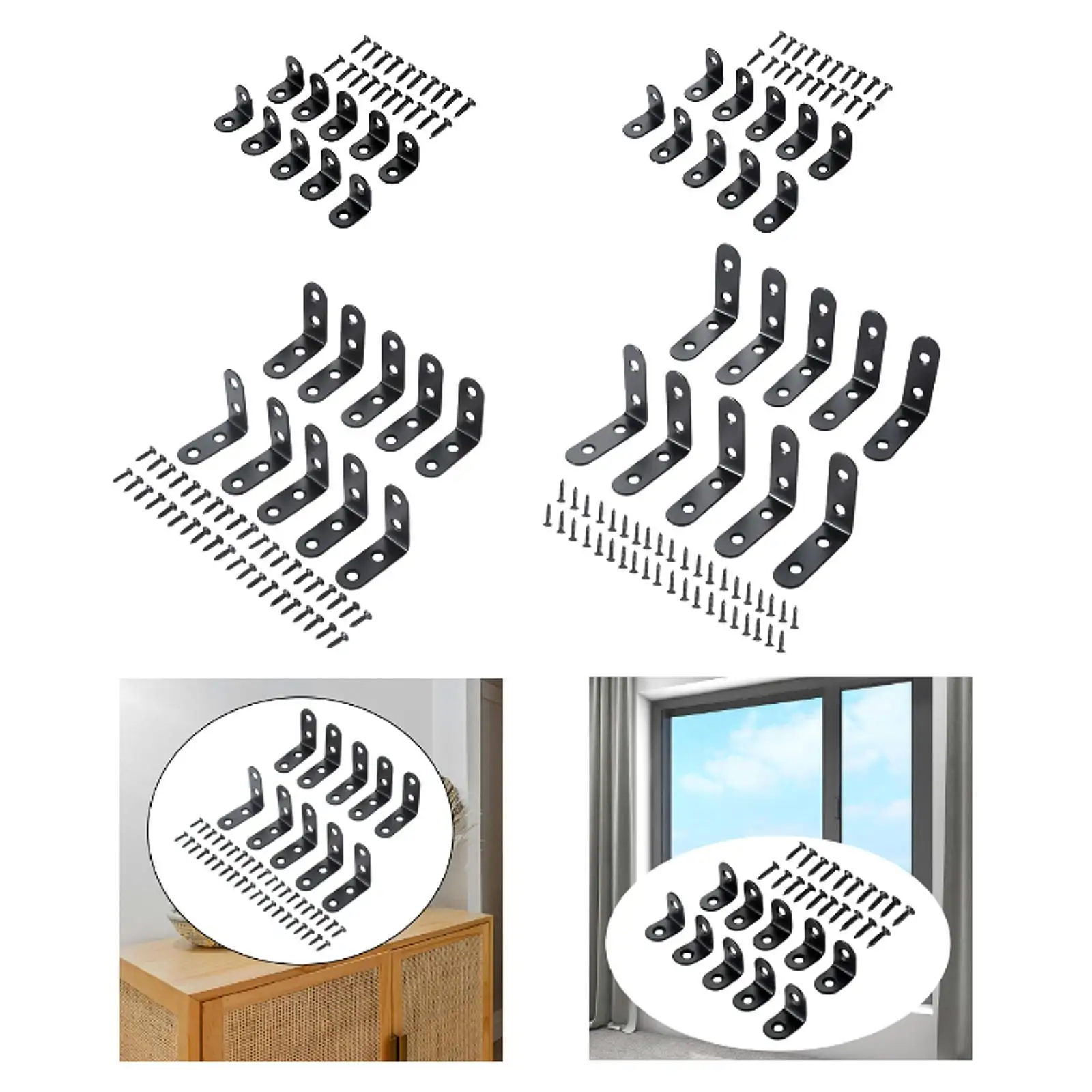 의자 DIY 목공 테이블에 대 한 10Pcs L 브래킷 코너 버팀대 코너 패스너