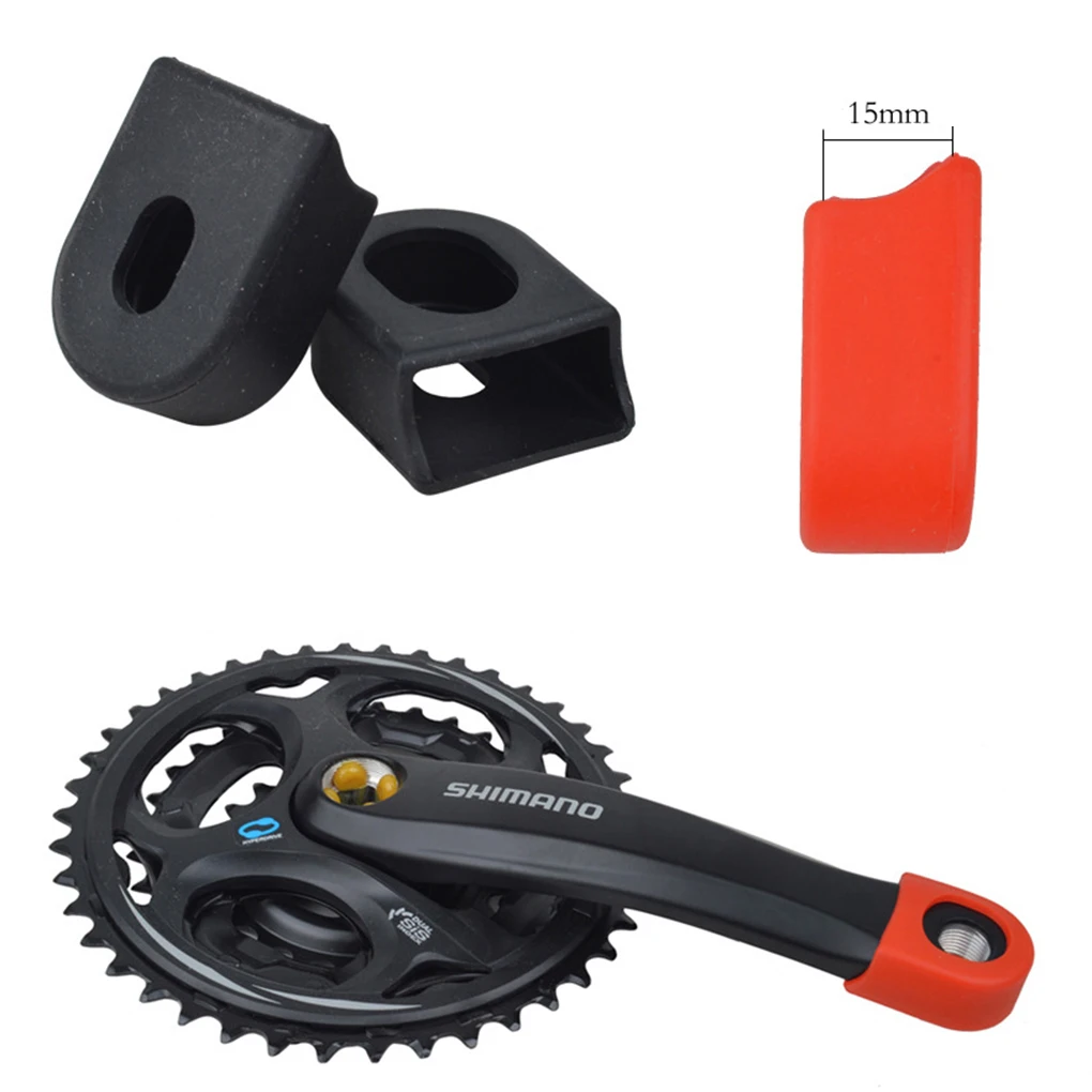 1 par de borracha da bicicleta manivela braço protetor capa mountain road bicicleta universal caps proteção mtb ciclismo acessórios