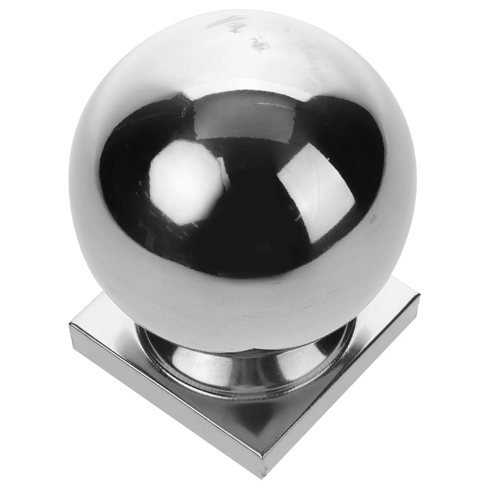 

Stainless Steel Ball Railing Finial Fence Post Cap For Gate Stair Handrail Guardrail Cover Outdoor Indoor