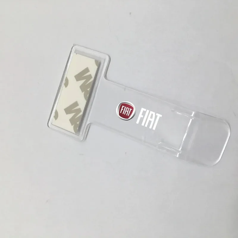 Car Parking Ticket Card Holder Fastener Logo Sticker for Fiat Uno Palio Grand Punto 500 Panda Tipo Freemont Ducato Stilo Siena