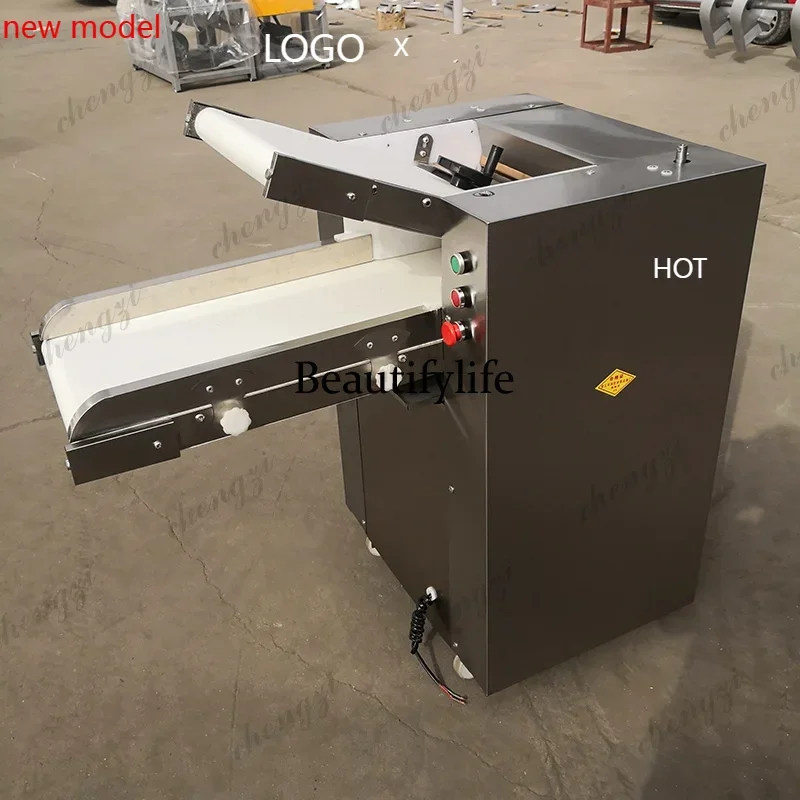 

A178Commercia Dough Pressing Machine Automatic Steamed Bread Stainless Steel Folding Noodle Conveyor Belt Kneading Roller Electr