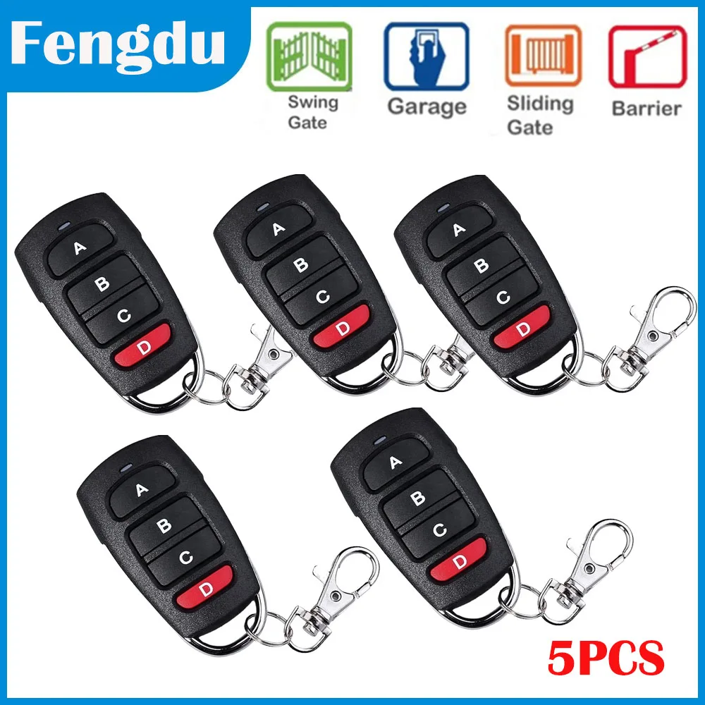 5PCS universal gate command remote control 433 rf remote garage control 433 mhz clone Garage key