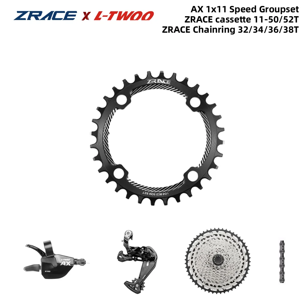 LTWOO AX11 11 Speed Trigger Shifter + Rear Derailleur 11s + ZRACE Cassette 52T / Chainrings + SUMC S11 Chain, PCR BEYOND M7000