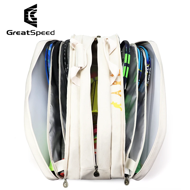 Professional Unisex RH9 RH6 Tennis Racquet Backpack Djokovic Tennis Racquet Shoulder Bag Squash Badminton Tennis Bags Handbag