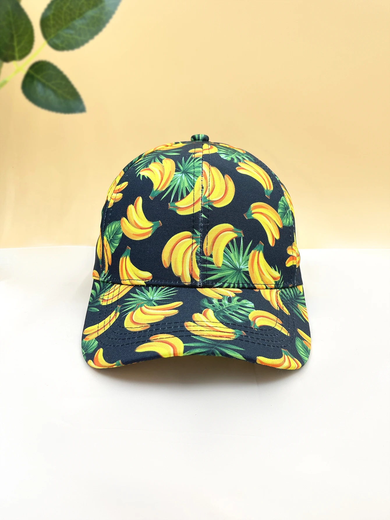 1Pc unisex banana fruit print baseball cap outdoor sunshade cap breathable sun hat