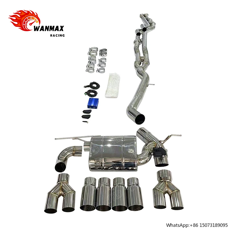 

Выхлопная система из нержавеющей стали для F80 M3 F82 M4 - с клапанами, для двигателя S55, с четырьмя насадками