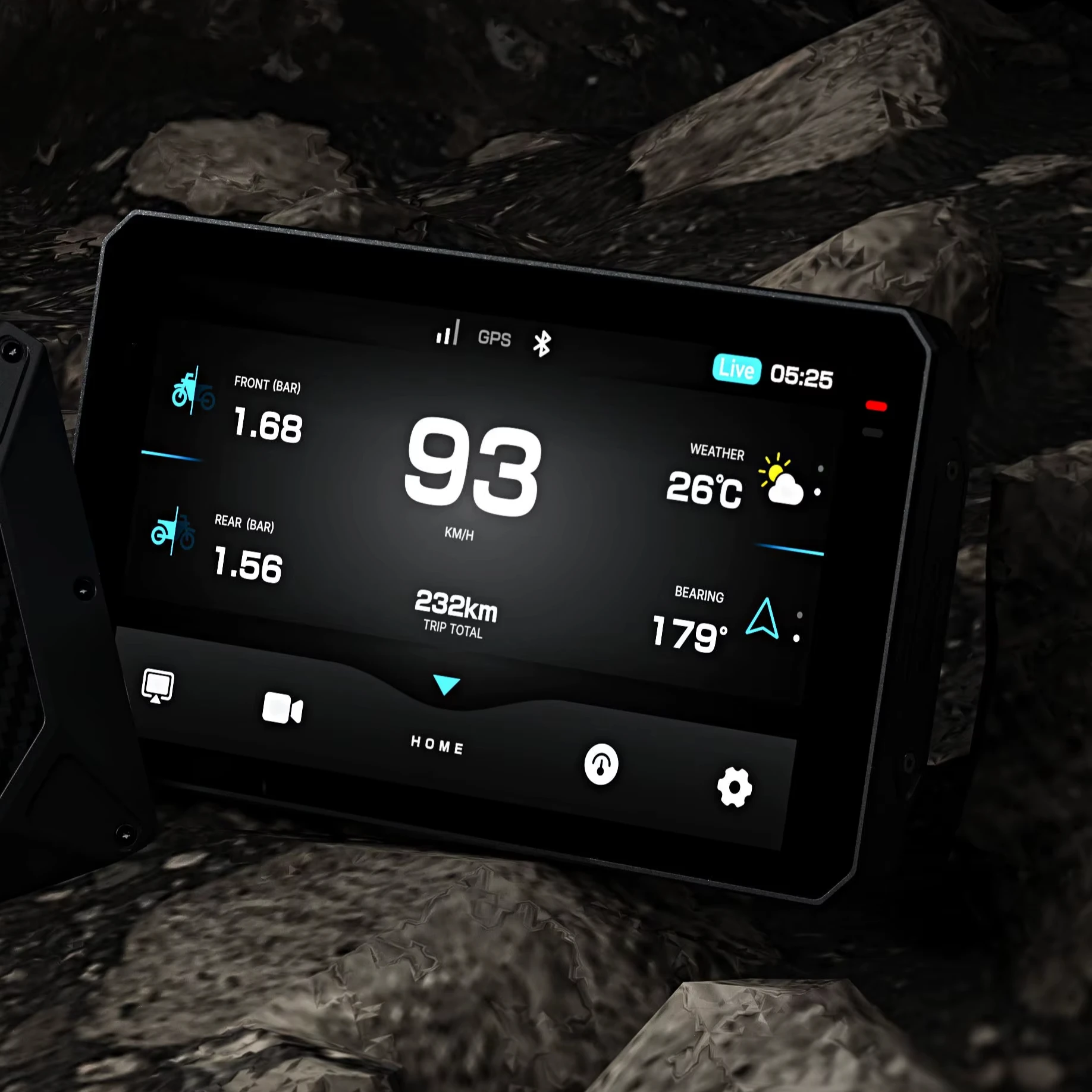 CHIGEE Aio-6 Lte App Trajectory Tracing 4g Carplay Digital Motorcycles Speedometer Motorcycle Dashcam And Display - Image 3