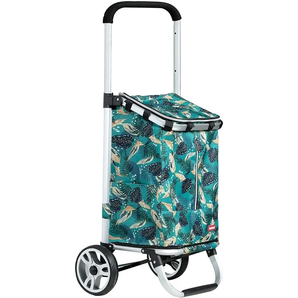 

Прочная двухколесная тележка с ручкой, подходит для тяжелых грузов, покупок, офисных принадлежностей и растений - выдерживает до 100 кг