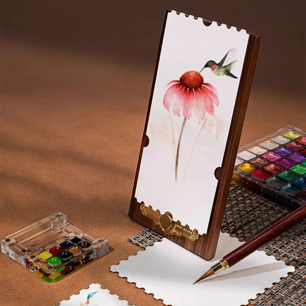 Papier aquarelle en forme de timbre épais/bouchon de Chef, 25 pièces, lignes fines, papiers d'art de conception vierges, cartes postales de Style dessiné à la main, fabrication de cartes