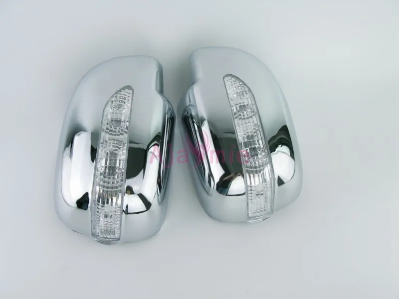 

For Toyota Hilux Vigo 2012 2013 2014 Door Mirror Cover with LED Turn Signal Sticker Overlay Chrome Car Styling Accessories