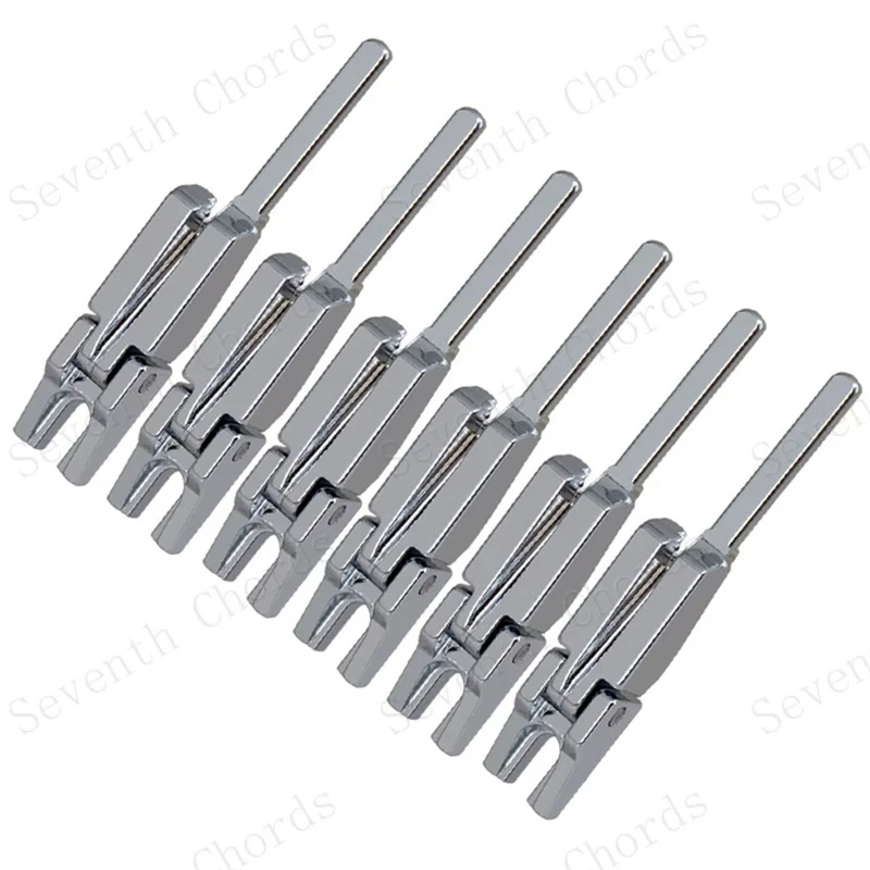 6Pcs Tragbare Gitarre Tremolo Brücke Gesperrt String Sattel FÜR Elektrische Gitarre Musical Instrument Zubehör Teile – Detail 2