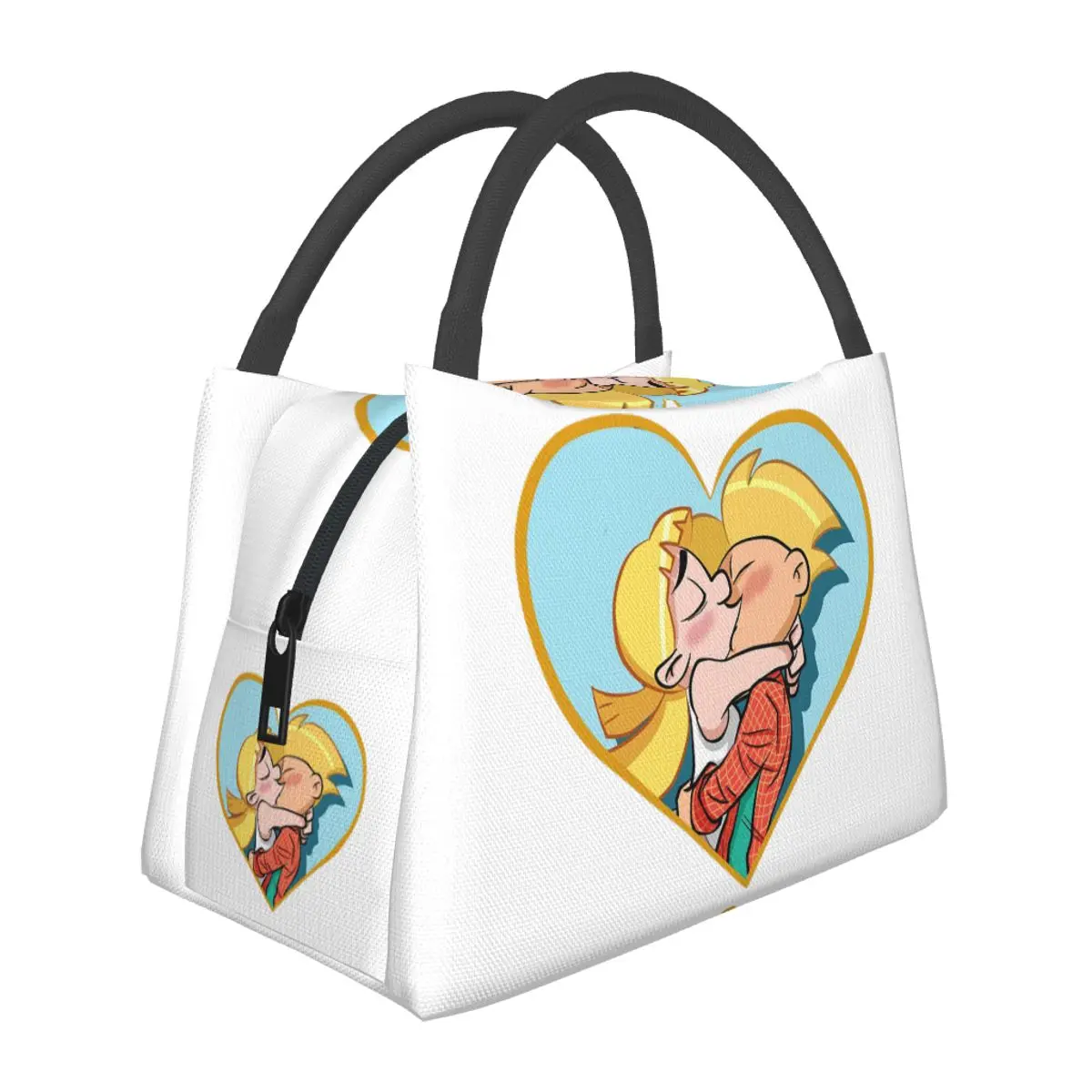 

Термосумка для обедов Hey Arnold Helga Pataki с героями мультфильмов, изолированная, для школы, для хранения бенто-боксов, контейнеров для еды, термоконтейнер, сумка-холодильник
