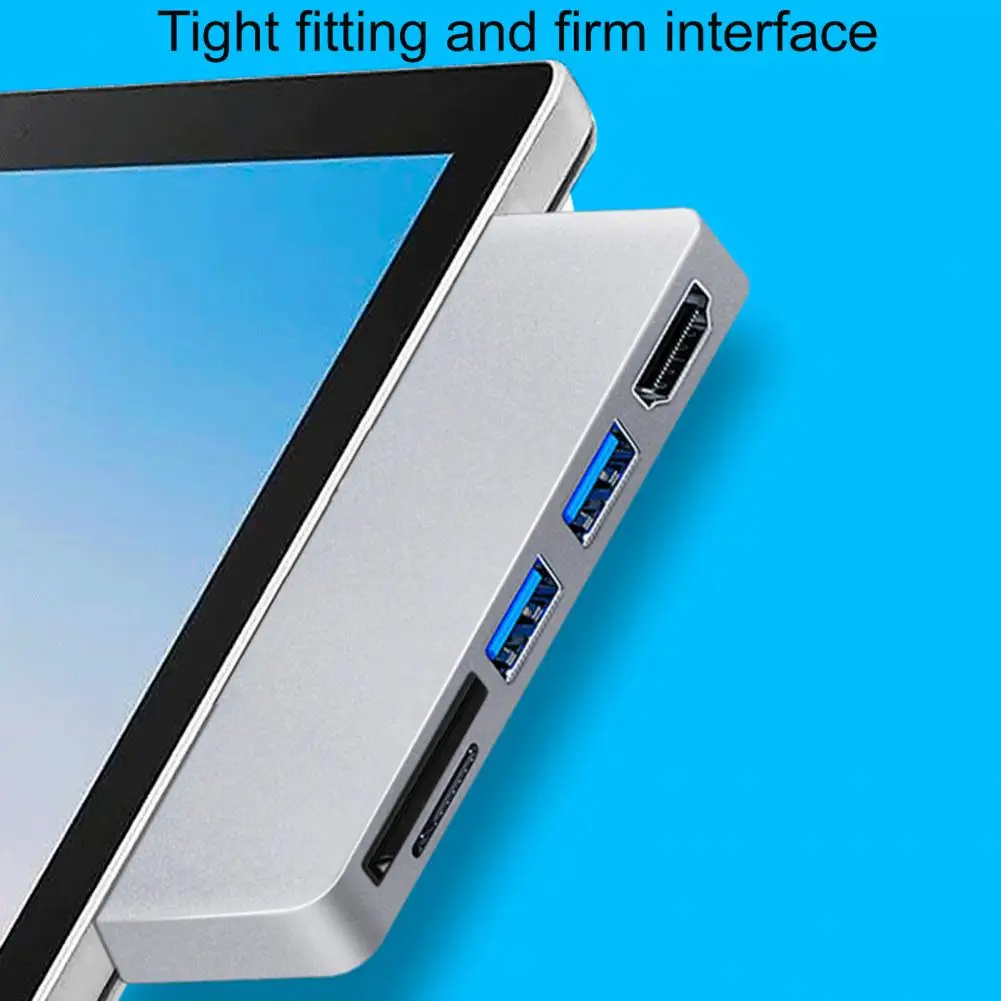 Convenient Space-saving Multifunctional 5 in 1 USB2.0/3.0 Port HDMI-compatible TF/SD-Card Expansion Docking Station