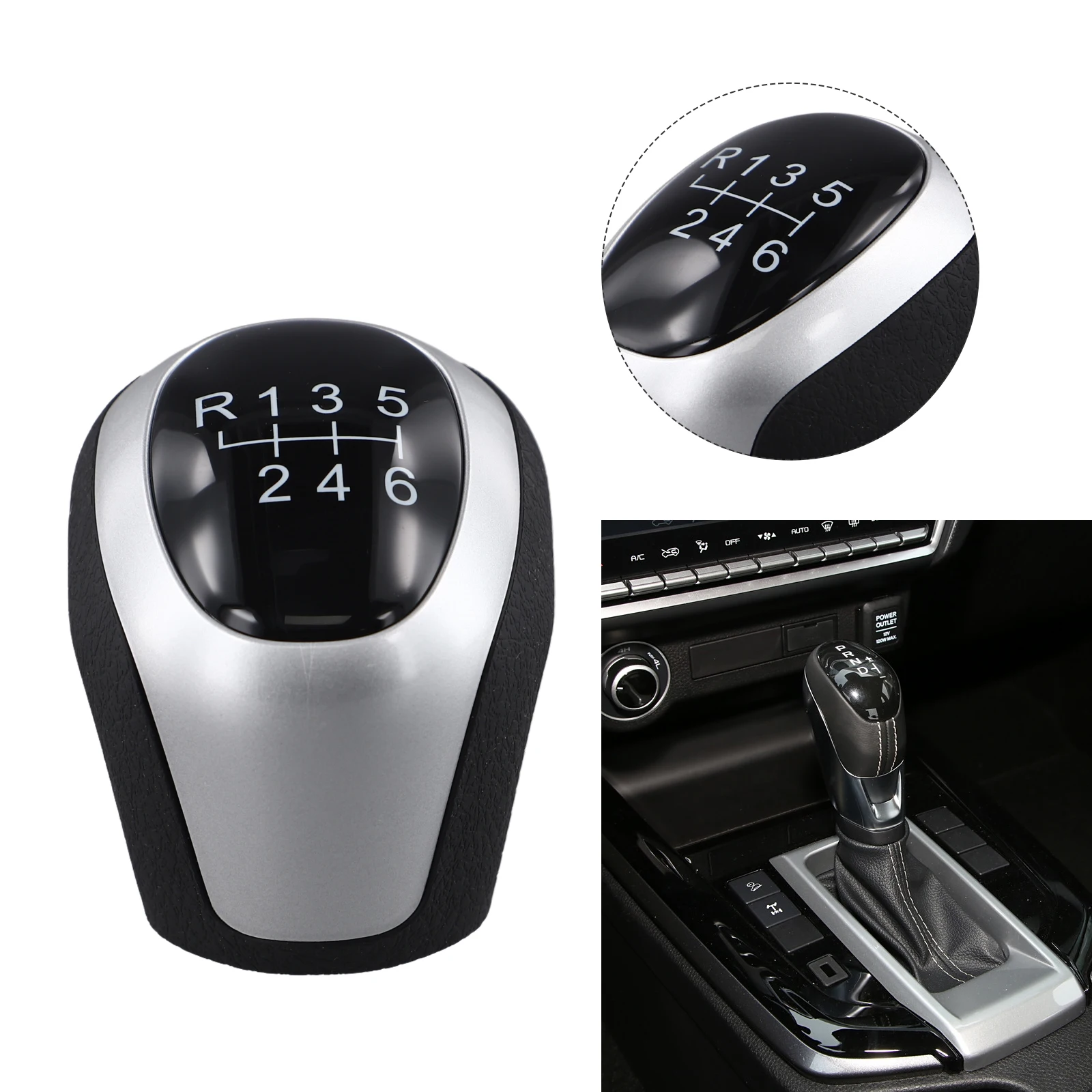 

Black Leather Gear Shift Knob with 6 Speed for ISUZU All New D MAX 2020 Model Designed for Smooth Operation and Interior Upgrade