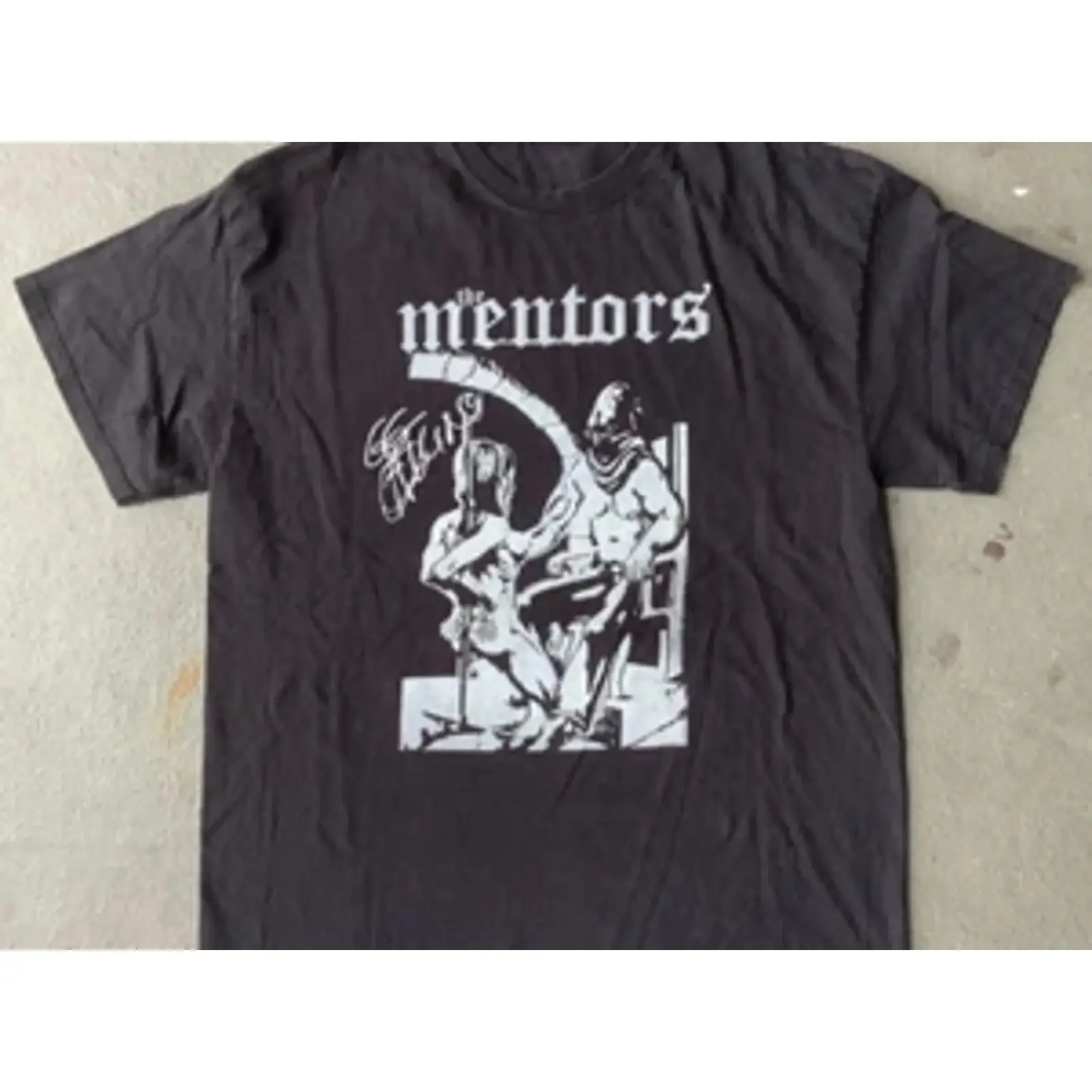 T-shirt The Mentors GG Allin noir, toutes tailles S 234XL CC455, vêtements de créateur vintage lavés, confortables, respirants, légèrement usés