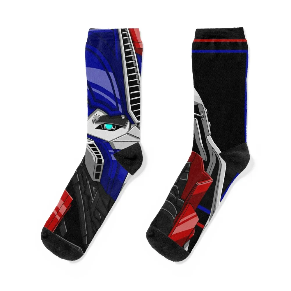 Transformers Prime Optimus Graphic Design Socks funny gifts hip hop Men's Socks Luxury Women's