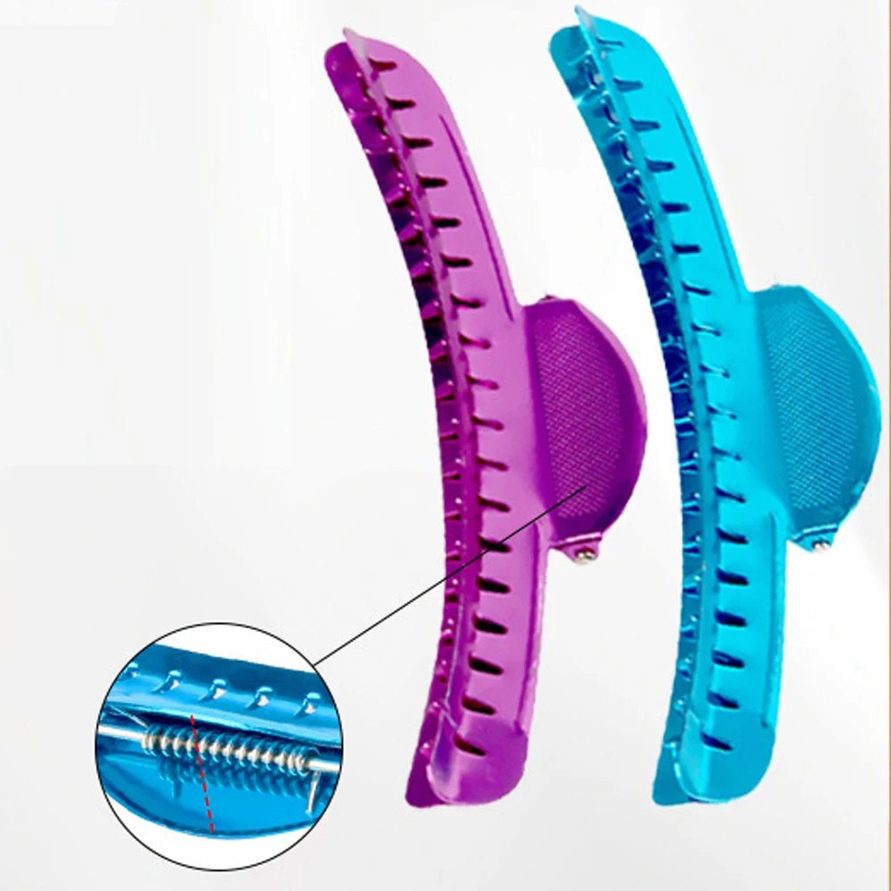 6Pcs/Set Aluminum Metal Hairdressing Hair Clip Salon Thick Haircut Partition Hairpin Barber Fixing Styling Hair Clip Accessories