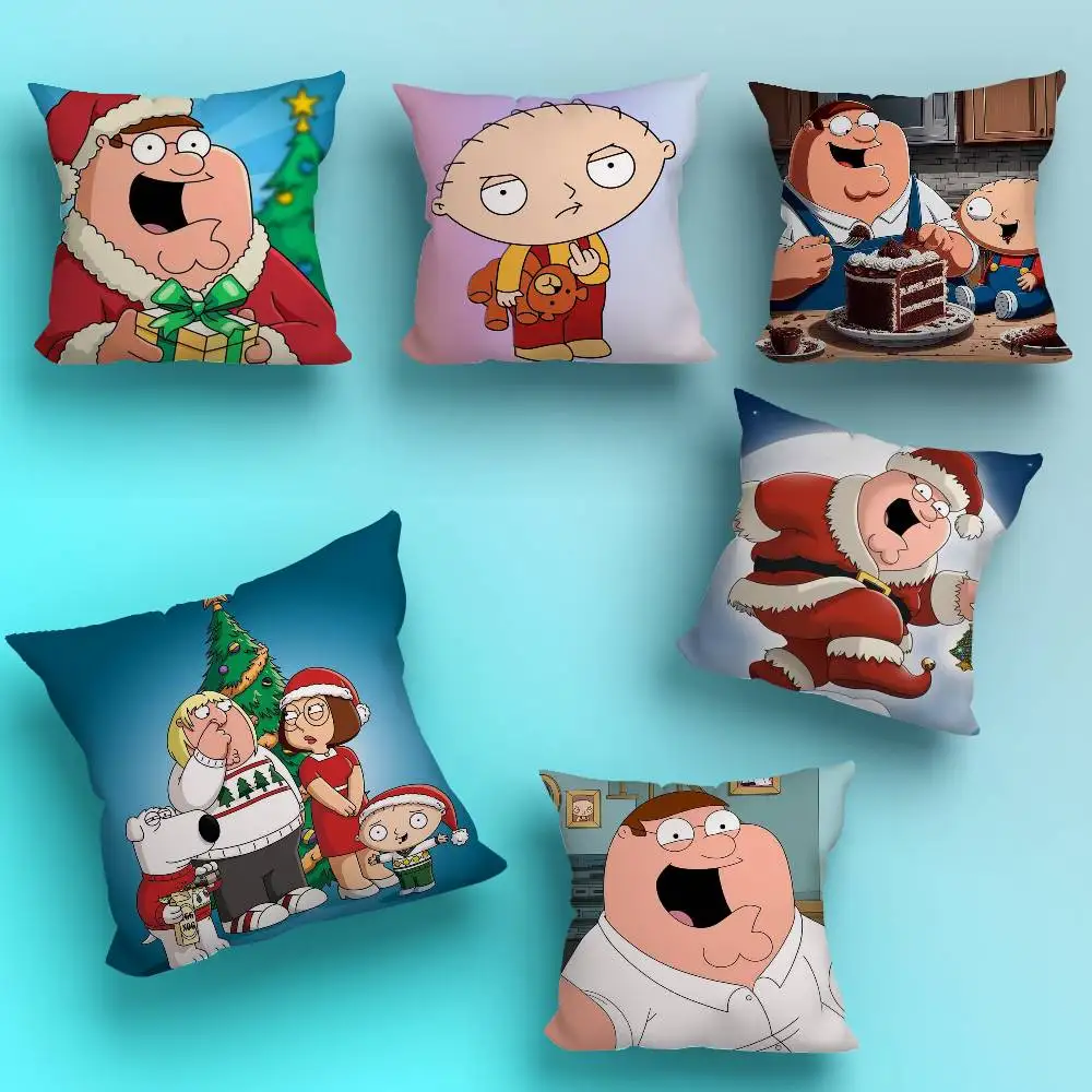 

Family G-GuyS F-Funny Pillow Case Sofa Living Room Bedroom Headboard Backrest Cushion Square Cushion Nap Time