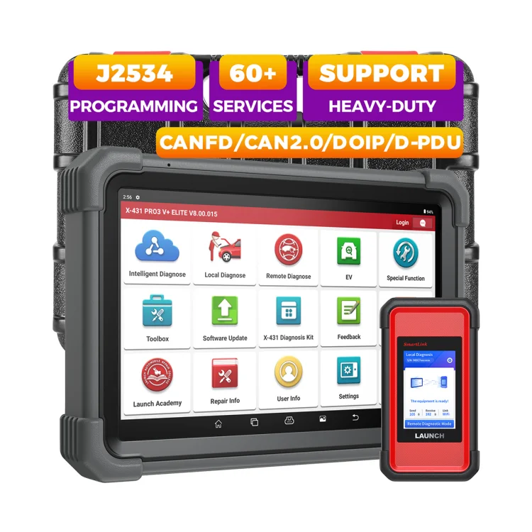 Professional Lah X431 PRO3 V+ ELITE Pro3s+ Elite EURO PRO4 bd 2 Truck Diagnostic Tool Automotive Scanner Machine for Cars