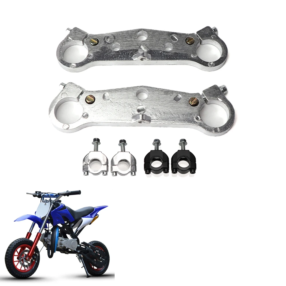 

1 Pair 25mm Frame Faucet Front Fork Upper and lower Connecting Plate Block For 49cc Mini Motorcycle Dirt Pit Bike Parts