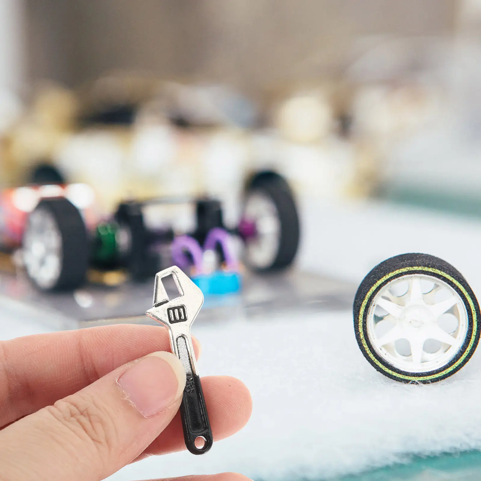 

1Set Miniature Tools Set Metal Mini Hammer Wrench Versatile for Miniature Scene Building Photography Decoration Mini House