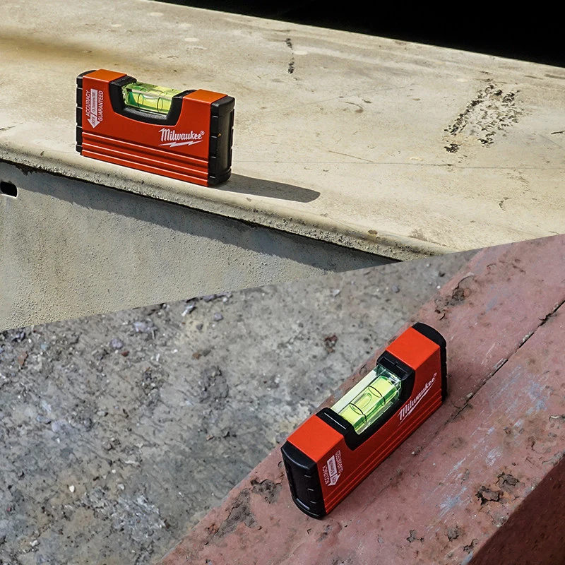 Milwaukee Portable mini level ruler, high-precision measuring tool level, construction site, woodworking tools 4932459100