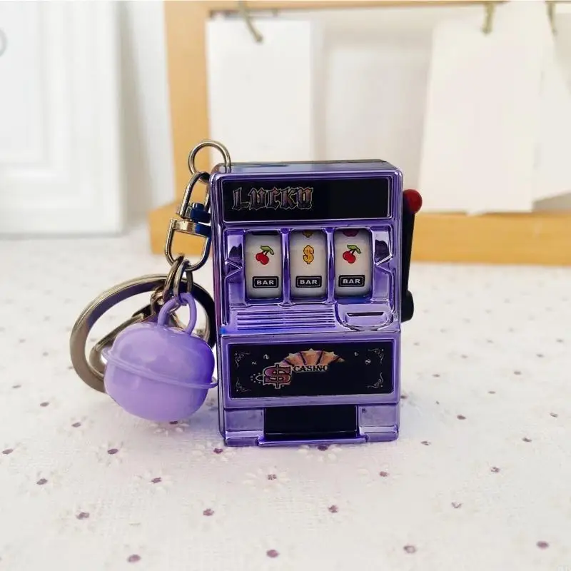 D7YD – Mini porte-clés en forme Machine à sous fruits, jouet pour enfant, à pour enfants