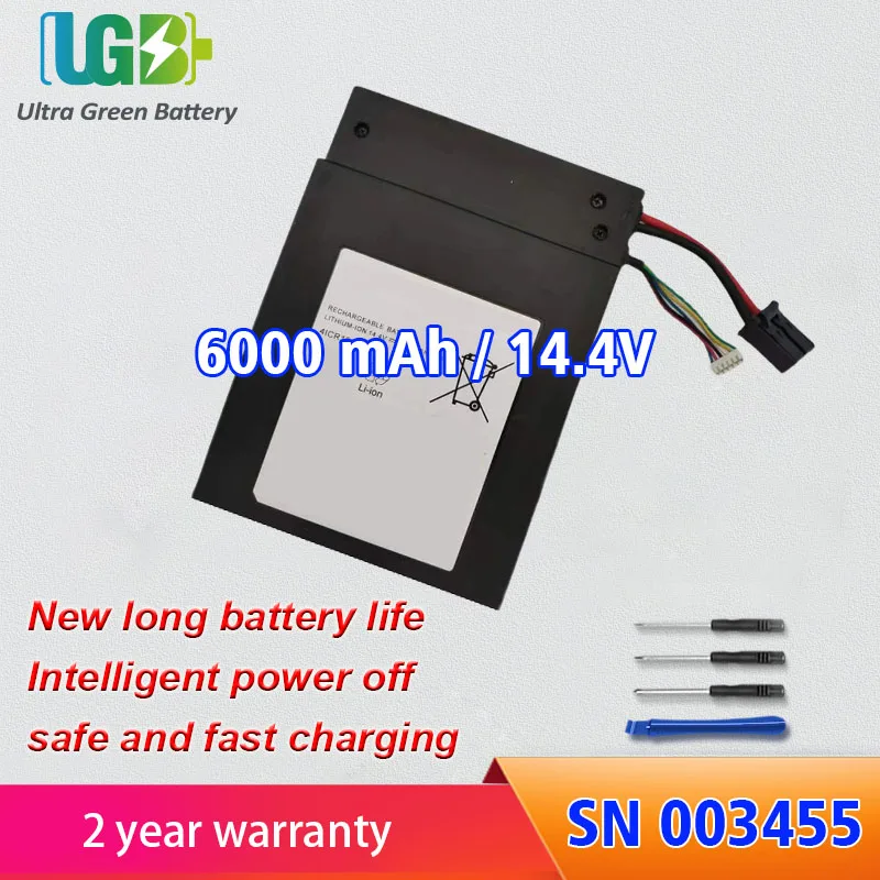 UGB New SN003455 Battery For GE REF5450061 SN003455 REF 5450061 SN 003455 Battery 14. 4V 87Wh 6000mAh