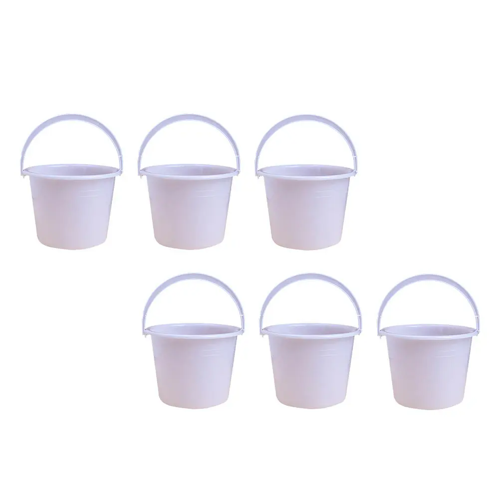

6Pcs Premium Quality Paint Buckets Durable Coating Storage Containers for Home Business Multipurpose Use Disposable Bucket