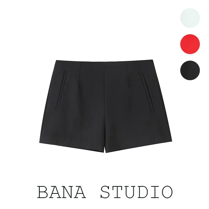 

Прямые брюки с высокой талией, женские летние тонкие широкие брюки, костюм Sle BANA Bla, белые брюки трапециевидной формы с запахом