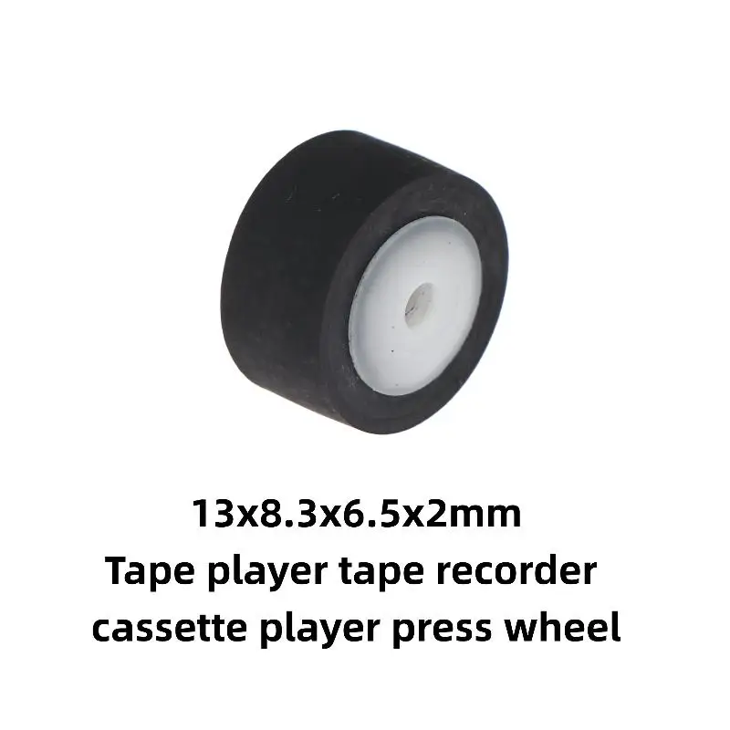 Durable 13x8.3x6.5x2mm Rubber Pinch Roller for Sanyo SHARP Belt Pulley 700 800 4500