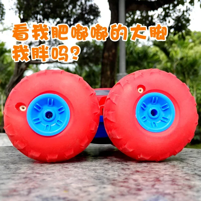 Roll Over Toy Cars Remote control Car inflatable double SUV 4WD electric Toy Stable RC Car jumping tumbling stunt