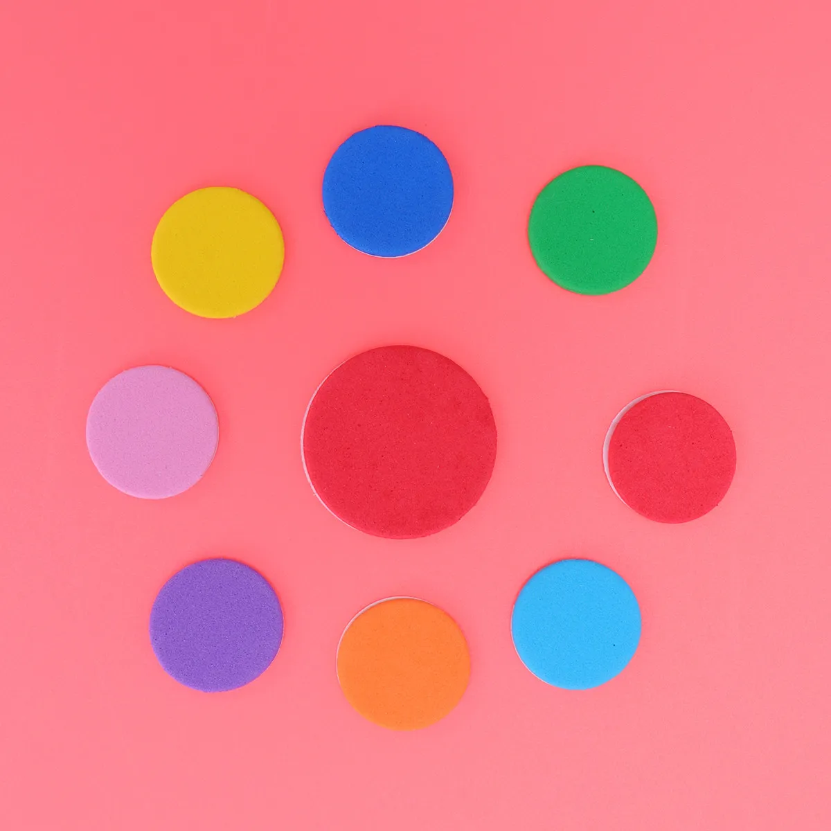 1000Pcs Colorful Foam Geometric Figure Stickers for DIY Craft Activities Educational Cognitive Learning Scrapbooking Cards