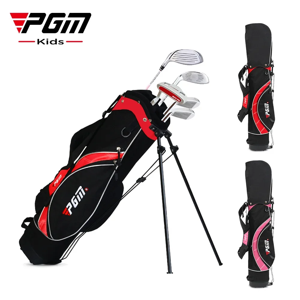 

PGM 3-12 Age Golf Children's Bag High quality Boys Girls Stand Ball Bag Nylon Portable Double Shoulder Strap Backpack Qb023