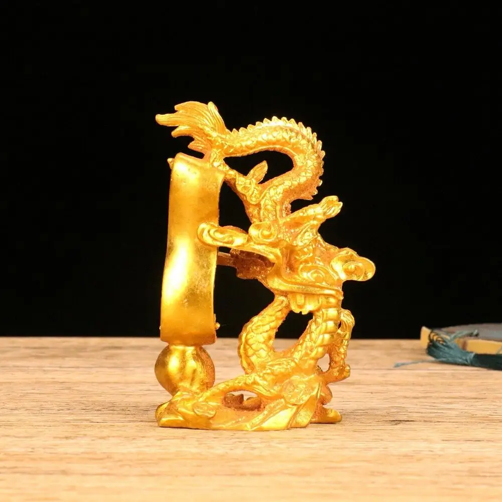 bronze gild chinese fengshui statue auspicious beast Wealth and fortune dragon