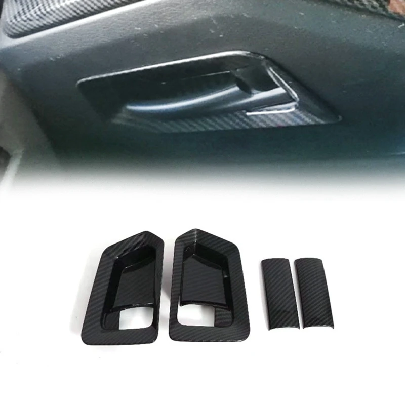 Inner Door Handle Cover Car Inner Door Handle Cover For Toyota Hiace H300 2019 2020 Carbon Fiber Style