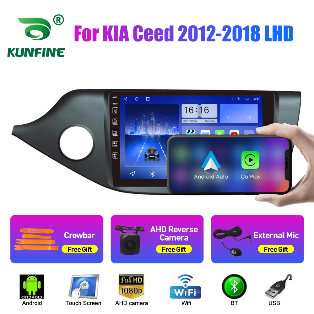 

10.33 Inch Car Radio For KIA Ceed 2012-18 L/RHD 2Din Android Octa Core Car Stereo DVD GPS Navigation Player QLED Screen Carplay
