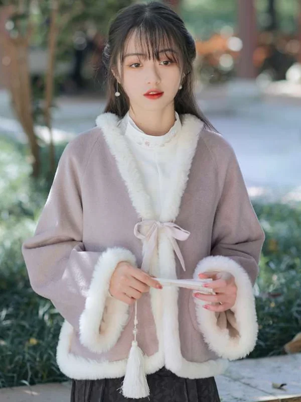 

Loose Hanfu Sle Jaet Coat for Men And Women with Airplane Sve Design New Chinese Sle Outerwear for Autumn And Winter