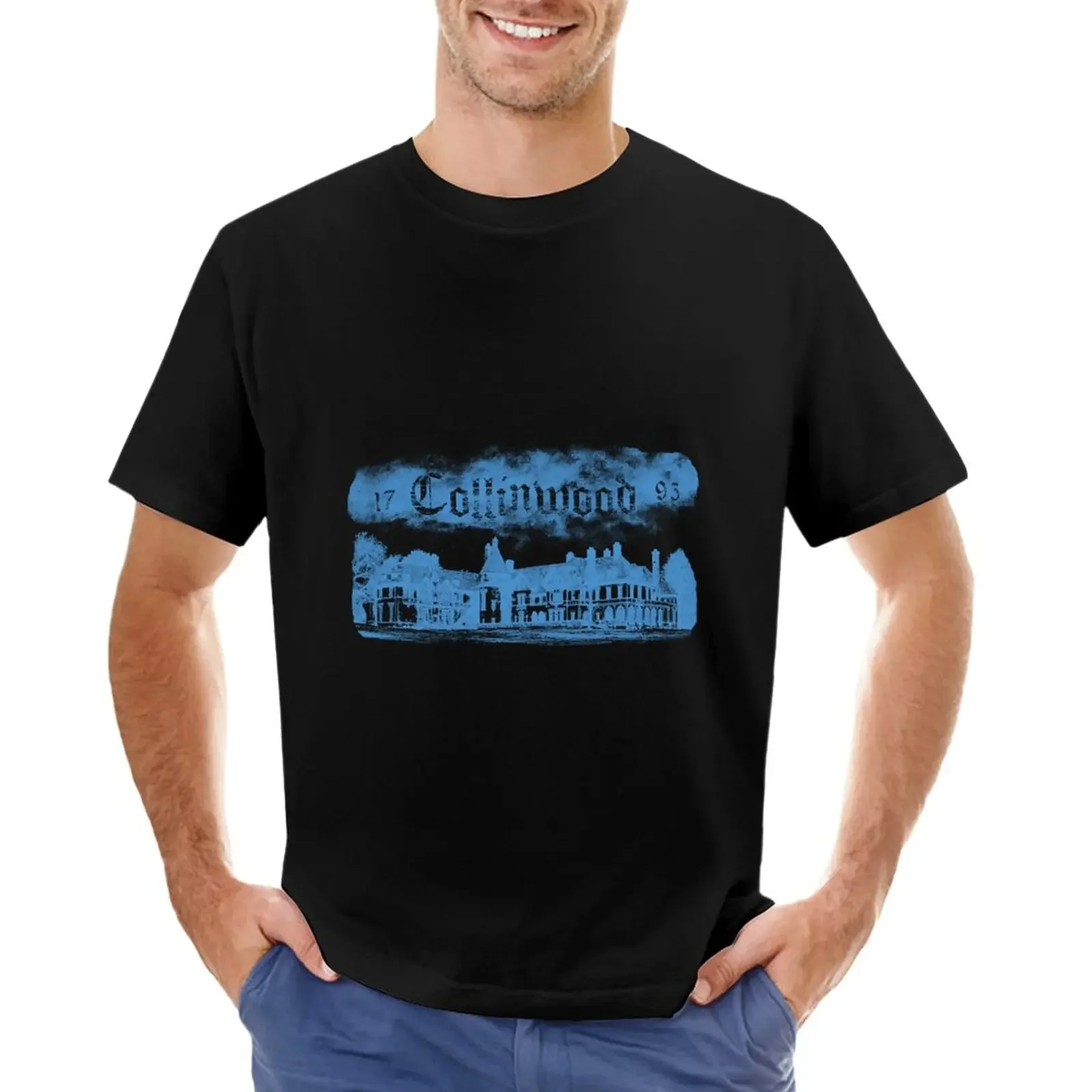 Collinwood Mansion from Dark Shadows T-Shirt heavyweights summer tops sweat shirts, men